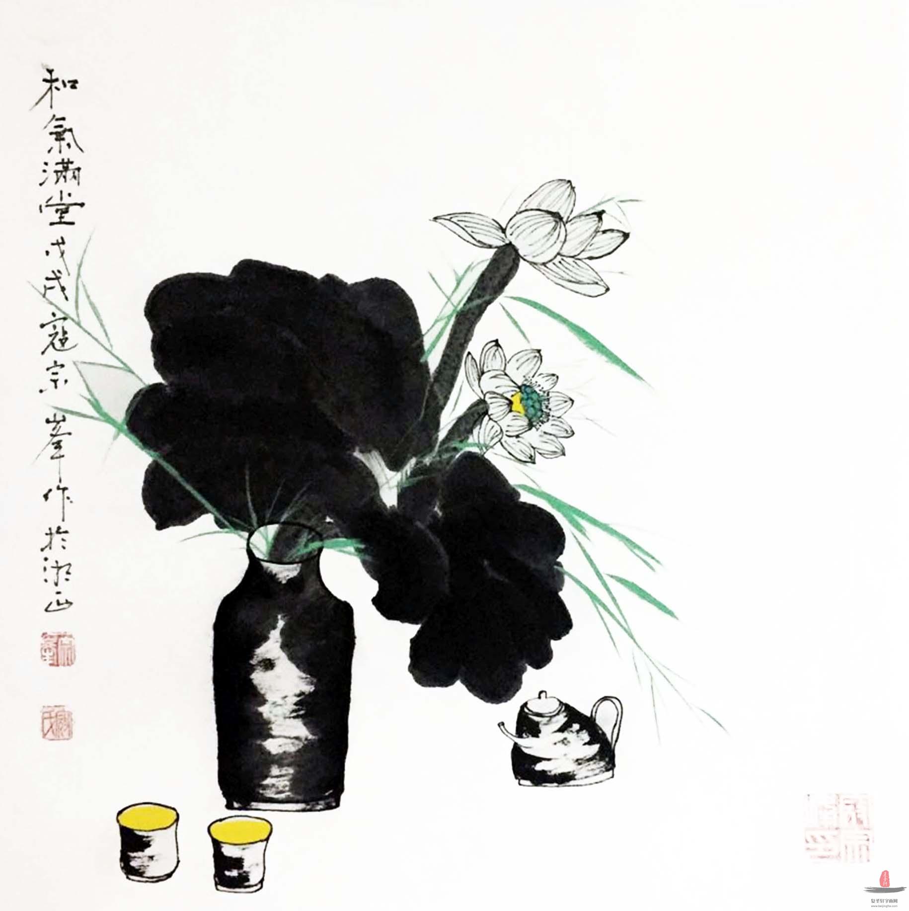 寇宗峰花鸟《和气满堂》